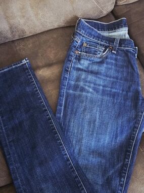 Men's Straight Fit Dark Blue Denim Jeans